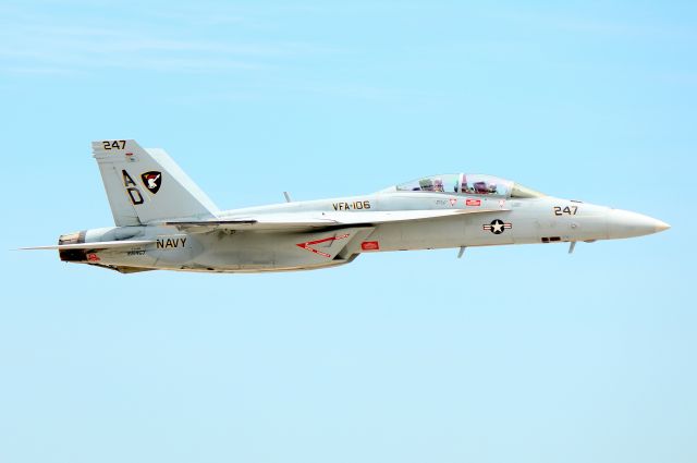 McDonnell Douglas FA-18 Hornet (16-6467) - F/A-18F from Strike Fighter Squadron 106 (VFA-106), the Gladiators, based at NAS Oceana, Virginia (RI Air Show)