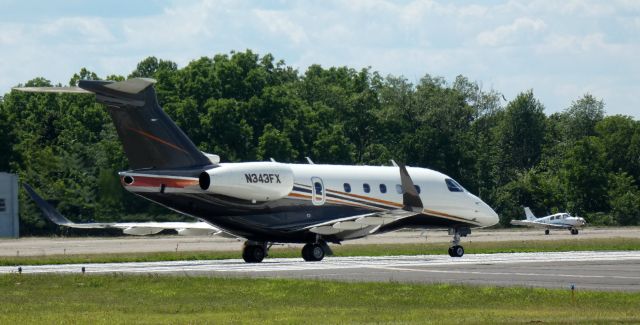 Embraer Legacy 450 (N343FX) - Heading for a departure is this 2023 Embraer Praetor 500 from the Spring of 2024.