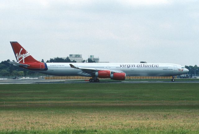 Airbus A340-600 (G-VOGE) - Departure at Narita Intl Airport Rwy16R on 2003/05/03