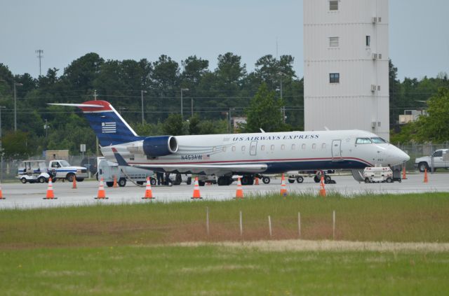 Canadair Regional Jet CRJ-200 (N453AW) - Flights daily between FLO and CLT