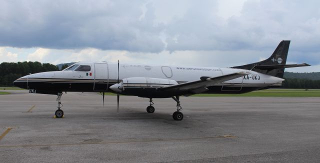 Swearingen Merlin 3 (XA-UKJ) - A 1982 model AeronavesTSM Fairchild SA-227AC Metro III on the ramp at Anniston Regional Airport, AL - August 4, 2018.