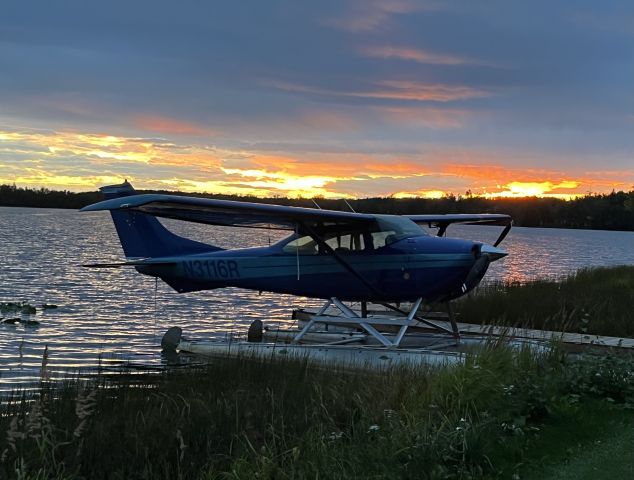 N3116R — - Sunset at Anderson Lake Alaska