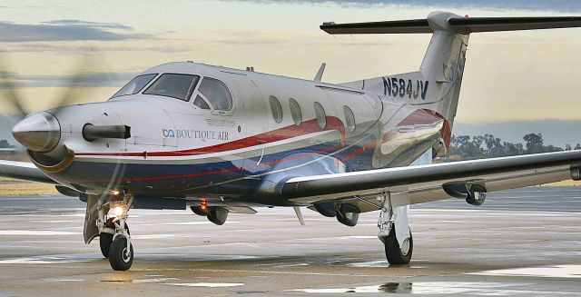 Pilatus PC-12 (N584JV) - Rain in the Central Valley