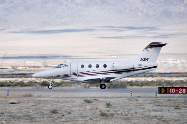 Beechcraft Premier 1 (N3K) - LANDINA AT HAWTHORNE, NEVADA