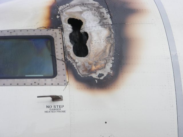 N830AS — - not Lightning Strike.  a cockpit fire, due to an electrical short.