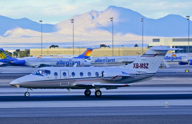 XB-MSZ — - XB-MSZ Beechcraft 400A Beechjet cn RK-247  - Las Vegas - McCarran International (LAS / KLAS) USA - Nevada, December 27, 2012 Photo: Tomás Del Coro