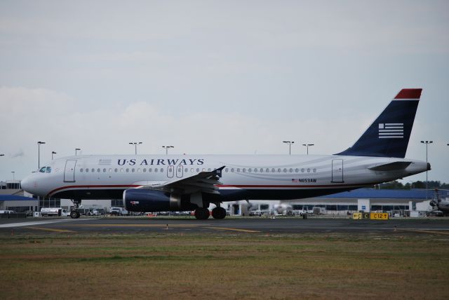 Airbus A320 (N653AW) - In position 18L - 4/8/10