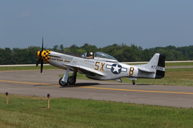 North American P-51 Mustang (47-3990) - This P-51 Mustang was performing at the AirFest Airshow held at Georgetown-Scott Co. Regional Airport July 2018.