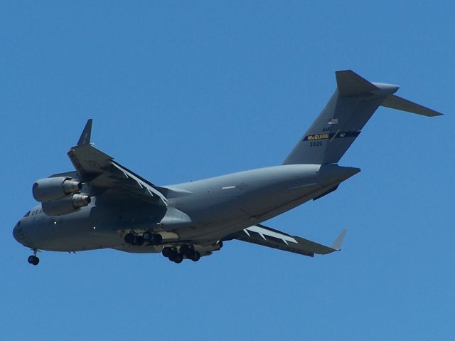 Boeing Globemaster III (03-3125) - Made a landing then thundered off to the north