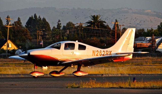 Cessna 400 (N262RK) - A local Cessna 400 taxing in after arriving during sunset at Reid Hillview Apt.