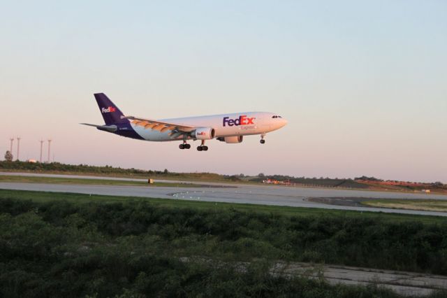 Airbus A330 — - Early morning landing at  Charlotte, North Carolina