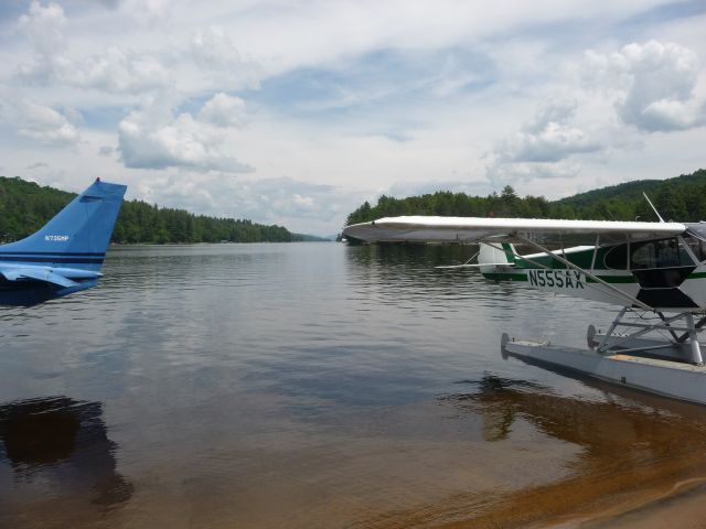 Piper L-21 Super Cub (N555AX) - Long Lake, Adirondacks, NY