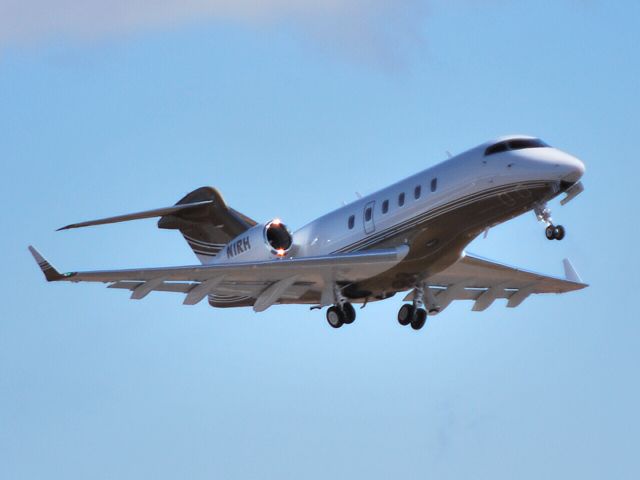 Bombardier Challenger 300 (N1RH) - HENDRICK MOTORSPORTS LLC departing runway 20 at KJQF - 2/27/13