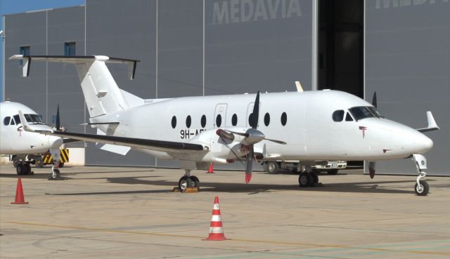 Beechcraft 1900 (9H-AFI) - On Upper Safi Parks at LMML