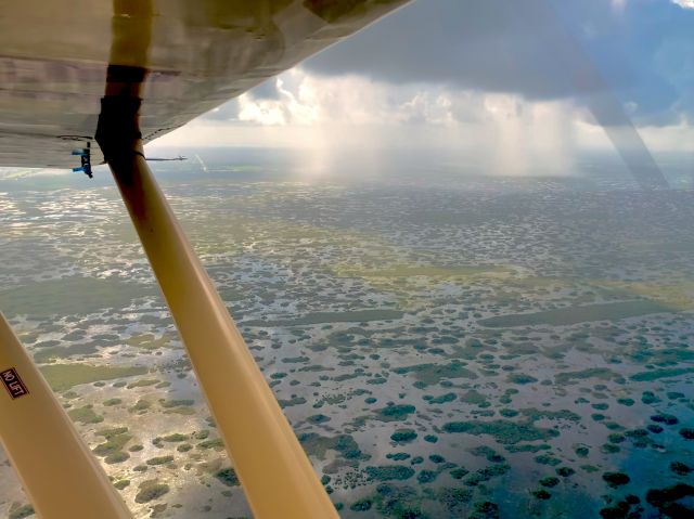 Piper 108 Voyager (N743C) - Florida Everglades summer showers 