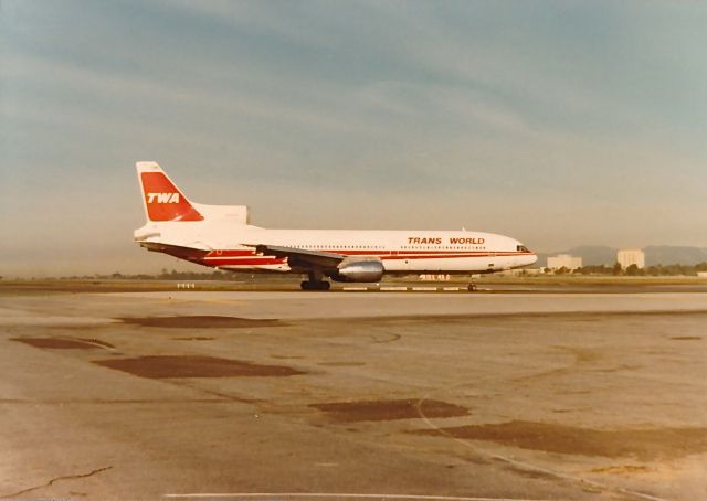 Lockheed L-1011 TriStar — - TWA L1011 ready for take off at KLAX spring 1977