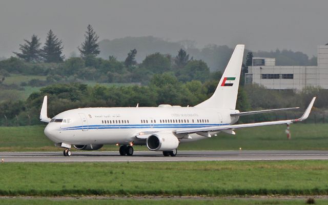 Boeing 737-800 (A6-MRM) - dubai air wing b737-8ec bbj2 a6-mrm dep shannon 6/5/18.