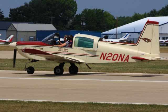 Grumman AA-5 Tiger (N20NA) - This AA-5B Tiger taxied to its parking place for EAA AirVenture 2023