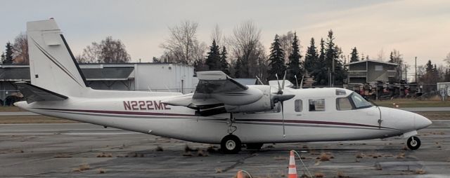 Rockwell Turbo Commander 690 (N222ME) - Merrill Field tie-down lot, Anchorage Alaska