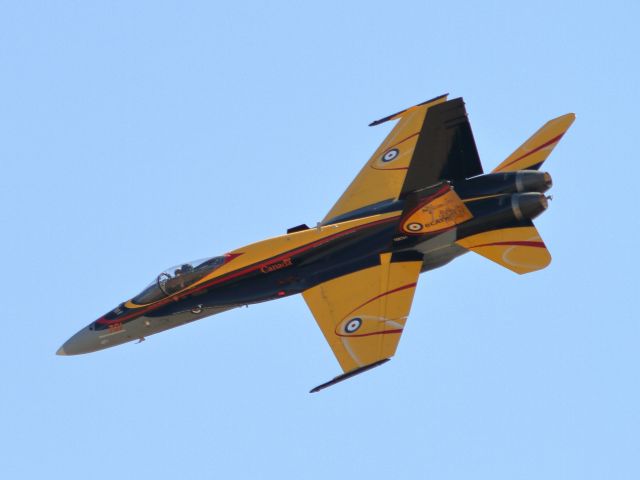 McDonnell Douglas FA-18 Hornet (18-8761) - California Capital Airshow - 10/01/16br /Canadian CF-18 Tactical Demo - British Commonwealth Air Training Plan (BCATP)