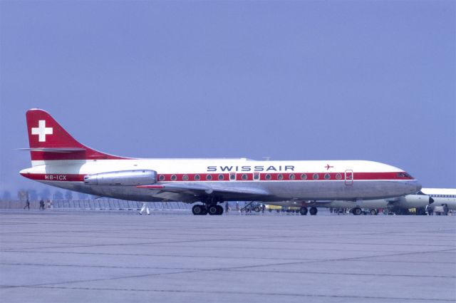 SUD-EST SE-210 Caravelle (HB-ICX) - July 1969 at Düsseldorf (EDDL)