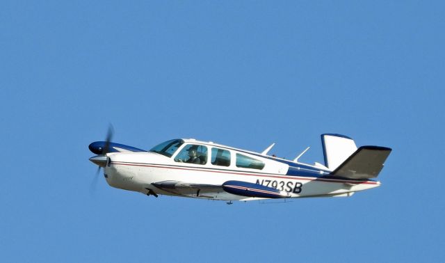 Beechcraft 35 Bonanza (N739SB) - Departing Carson City from 27