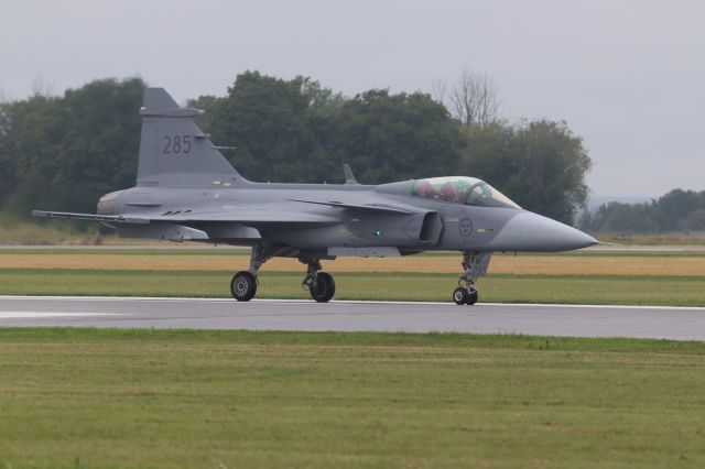 Saab JAS39 Gripen (N285) - Saab J39 Gripen taxiing before demo flight, Uppsala, Aug 27th, 2022