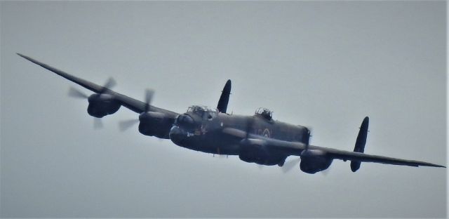 Avro 683 Lancaster (PFY474) - Flypass over Sheffiels