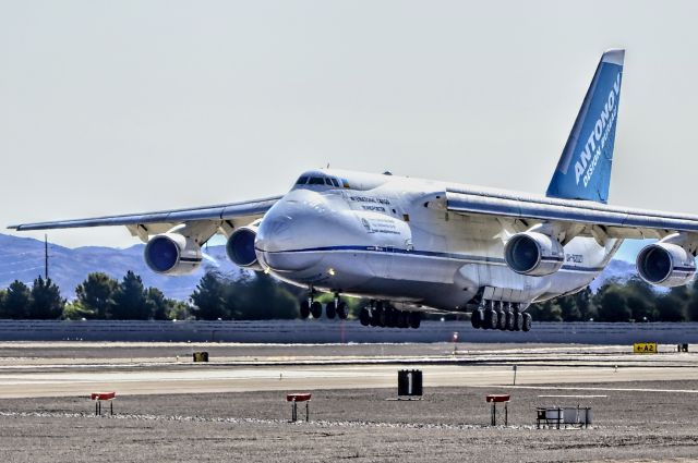 Antonov An-124 Ruslan (UR-82027) - Antonov Design Bureaubr /Antonov An-124-100M Ruslan br / UR-82027 / 374br /br /McCarran International Airport (KLAS)br /Las Vegas, Nevadabr /TDelCorobr /May 29, 2013