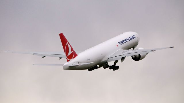 Boeing 777-200 (TC-LJS) - BOE257 makes a missed approach to Rwy 16R during a B1 flight on 1.8.2020. (B777-FF2 / ln 1640 / cn 66579).