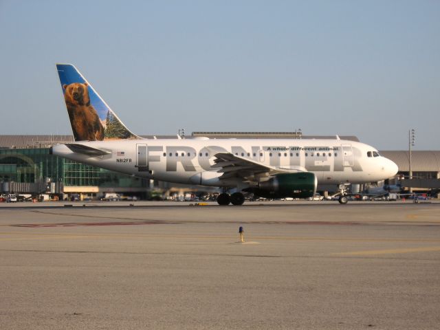 Airbus A318 (N812FR) - Holding on RWY 19R