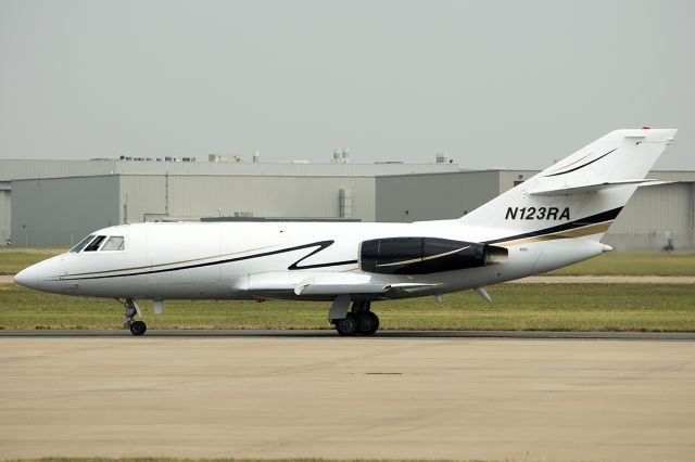 Dassault Falcon 20 (N123RA) - Royal Air Freight cargo bird that used to be a regular at Little Rock. September 2013