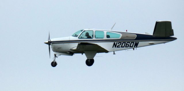 Beechcraft 35 Bonanza (N2060W) - About to touch down is this 1965 Beech V35 Bonanza in the Autumn of 2023.