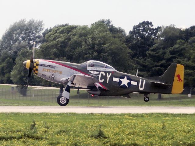 North American P-51 Mustang (N5428V) - On the way to Oshkosh 2015.