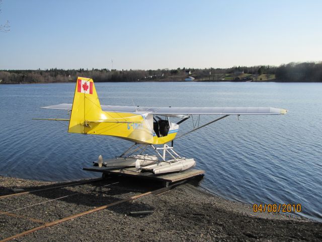 C-IMER — - Being lowered to water in New Germany NS. April 8,2010