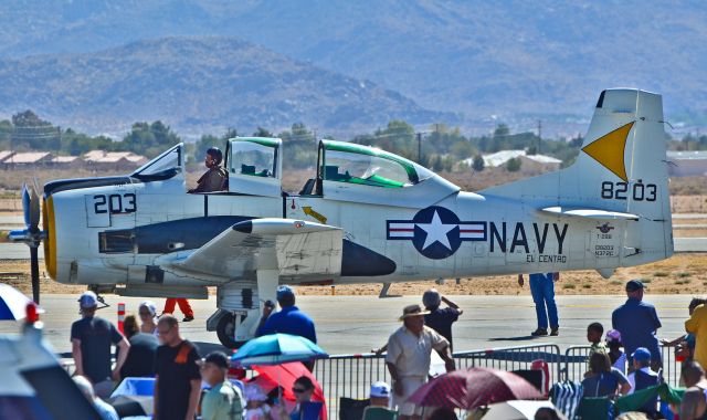 North American Trojan (N372C) - N372C  1955 North American T-28B C/N 138203 - Apple Valley Airport (APV) (KAPV)br /California, USAbr /TDelCorobr /Apple Valley Air Show 2014br /October 11, 2014