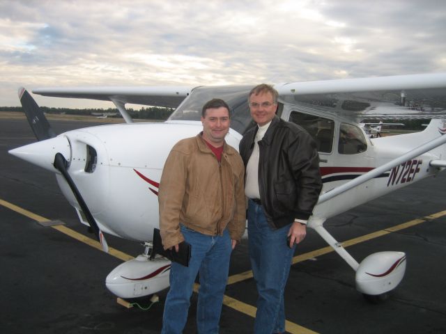 Cessna Skyhawk (N72EF) - Roy and Craig with N72EF at KFCI