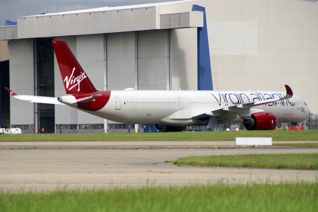 Airbus A350-1000 (G-VELJ) - Parked outside the maintenance base on 30-May-24 one day prior to entering service.