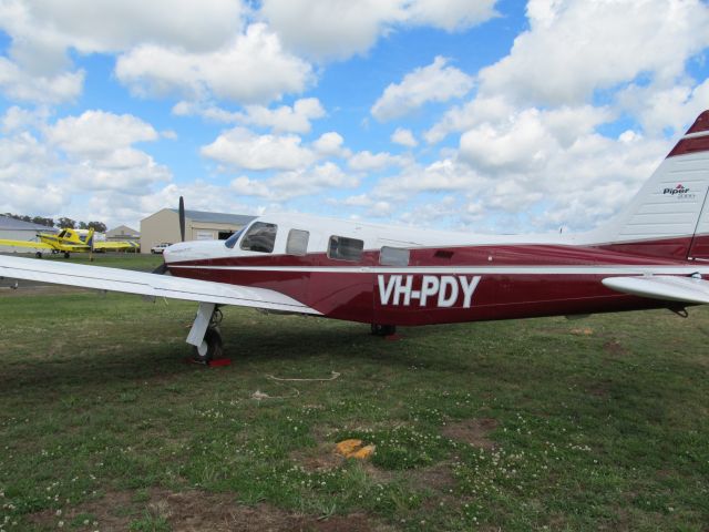 Piper Saratoga (VH-PDY) - Parked at Orange.