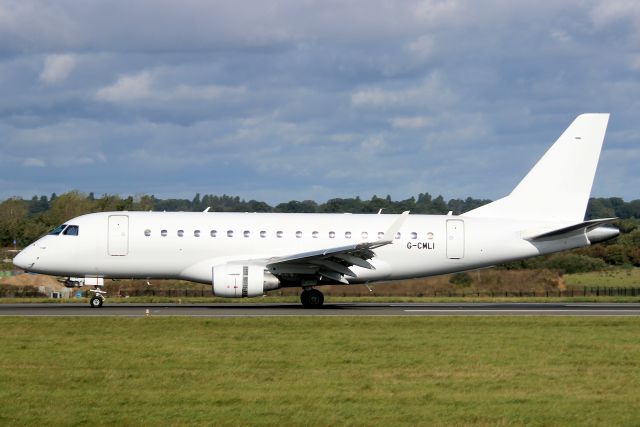 Embraer 170/175 (G-CMLI) - Landing on rwy 25 on 3-Oct-23 operating flight EZE9695 from EGCC bringing the Burnley FC football team for their Premier League game against Luton Town.  Result: 2-0 to Burnley.