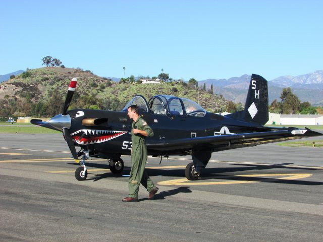 16-0531 — - Beechcraft T-34C Turbo Mentor from VMFAT-101, Marine Fighter Attack Training Squadron 101, based at Marine Corps Air Station Miramar, parked at Brackett Field