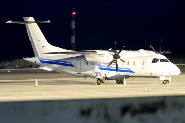 12-3047 — - This marvel of the USAF had to be diverted from Gran Canaria to Tenerife South because someone, unaware of how serious it could have been, was playing around with a drone near Gando airport, forcing air traffic controllers to divert several flights.br /br /Tenerife Sur - Reina Sofia (TFS / GCTS) - Spainbr /br /Photo taken: February 12, 2025br /br /Operator: United States Air Forcebr /Type: Dornier C-146A Wolfhoundbr /Registration: 12-3047br /Serial: 3047br / br /Category: Military Aircraft - Transport/Utility/Reconbr /Marked as: Dawn/dusk/nightbr /br /br /Tenerife Sur - Reina Sofia (TFS / GCTS) - Spainbr /br /Photo taken: February 12, 2025br /br /Operator: United States Air Forcebr /Type: Dornier C-146A Wolfhoundbr /Registration: 12-3047br /Serial: 3047br / br /Category: Military Aircraft - Transport/Utility/Reconbr /Marked as: Dawn/dusk/night