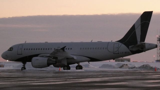 Airbus A319 (LX-MCO) - Private A319 ACJ at Buffalo!