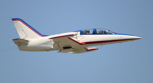 Aero L-39 Albatros (N139MM) - A 1979 model (serial number 931411) Aero Vodochody L-39C Albatros departing Northeast Alabama Regional Airport, Gadsden, AL - June 27, 2023.