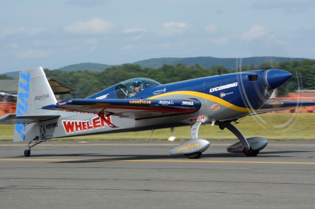 EXTRA EA-300 (N821MG) - #MikeGoulian taxis out for a performance, Westfield, MA 2017