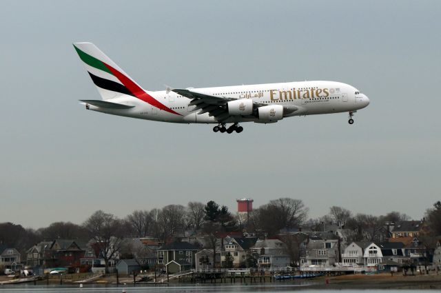 Airbus A380-800 (A6-EUR) - 'Emirates 237 Super' from Dubai landing on 22L