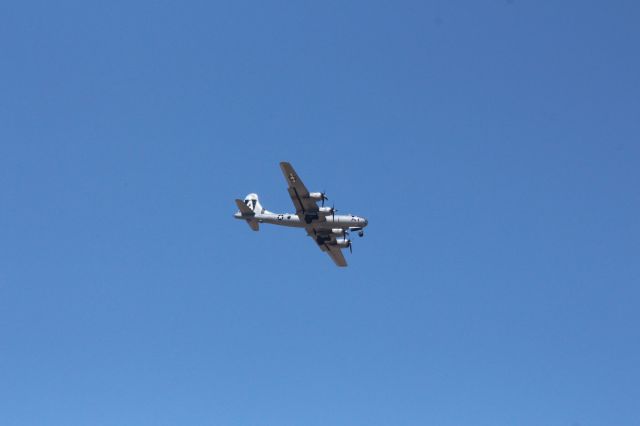 Boeing B-29 Superfortress — - FiFi shot from my driveway SE of Phoenix Gateway - 5 minutes later.  Location, Location, Location!