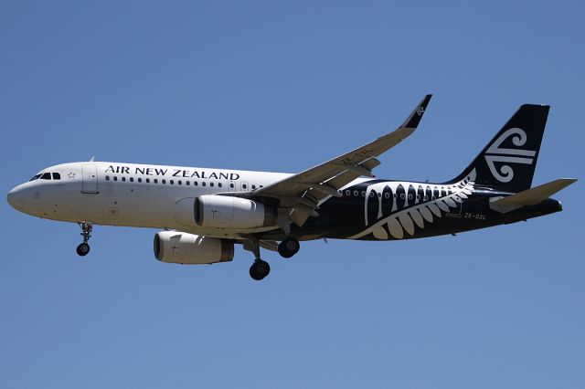 Airbus A320 (ZK-OXL) - on 28 December 2019