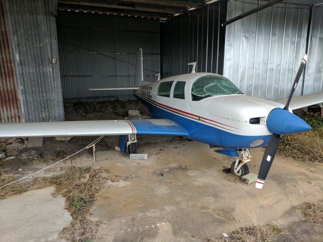 Mooney M-20 (N201GC) - Tires are flat and doesnt look like it will go anywhere soon.