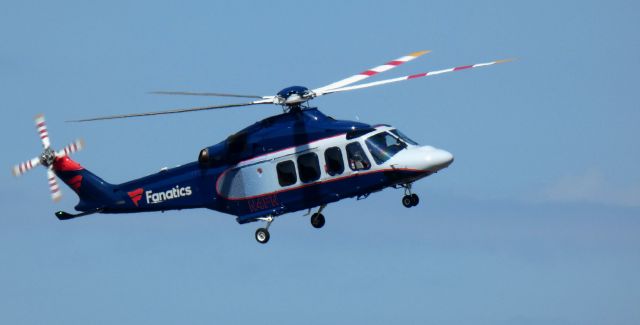 BELL-AGUSTA AB-139 (N4FN) - About to touch down is this 2022 Leonardo AW139 rotorcraft from the Summer of 2024.